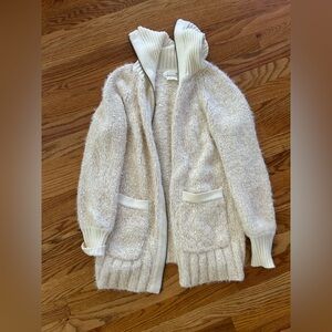 Anthropologie Cream Cardigan Sweater